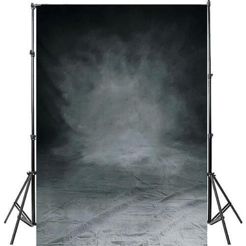 Mayitr 5X7ft Vinyl Photography Background Computer Printing Black Grey Photography Backdrops for Photo Studio
