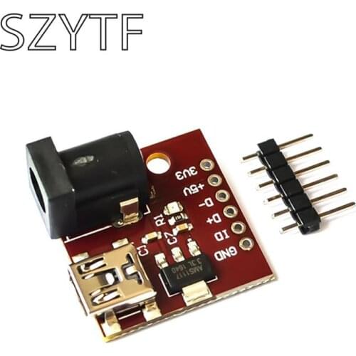 MINI USB 5V USB socket power connector AMS1117 3.3V DC power outlet
