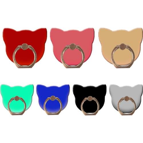 Mobile Phone Rotating Holder Cute Cats Shape High-viscosity Zinc Alloy Ring Buckle попсокет на телефон