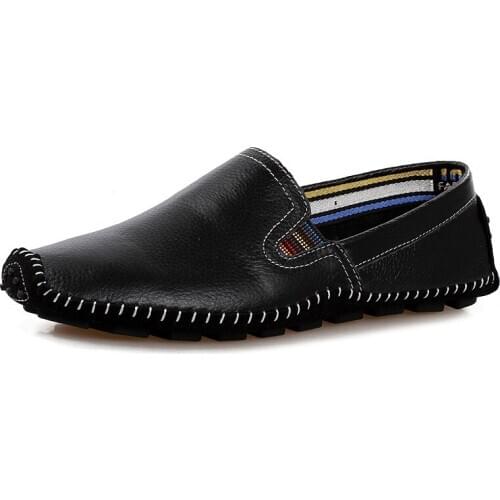 Big Size 38~47 Handmade Men Shoes Genuine Leather Men Flats Comfort Driving Shoes Soft Leather Moccasins for Men
