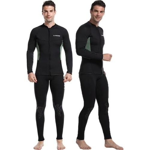 3MM Neoprene Wetsuit Men Jackets Windsurf Scuba Diving Surf Clothes Pants Kitesurf Swimwear Underwater Fishing Hunting Equipment