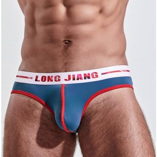 Ice Silk Lingerie Sexy Breathable Solid Color Thin Mens Underwear Briefs Man Panties Comfort Intimates Akcesoria Sous Vetement