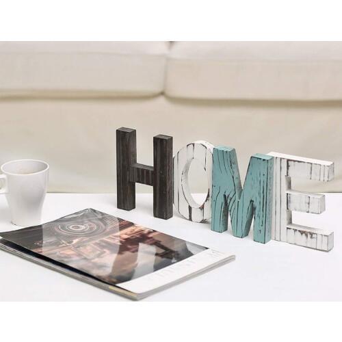 Brand New Wooden Decorative Letters Love Shaped For Wedding Party Banquet Decor Table Vintage Wood Sign Letter Props Decorations