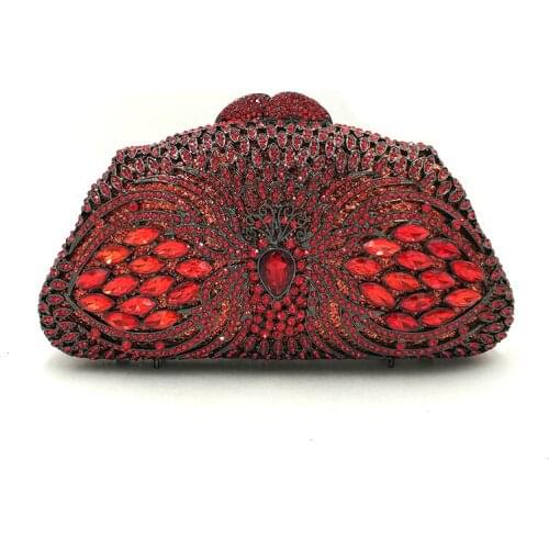 Newest vintage Bridal wedding party purses women evening party bag diamonds bag luxury crystal clutches elegant crystal purses
