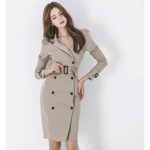 Clothing Womne Fashion Sim Warm Work Style Pencil Dress New 2021 Summer Elegant Vintage Long Sleeve Sexy Party Women Dress 82H