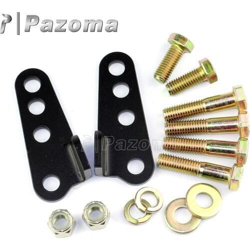 PAZOMA Heavy Duty Metal Motorcycle Adjustable 1"- 3" Lowering Kit For Harley Touring Street Glide Road Glide 2002-2012