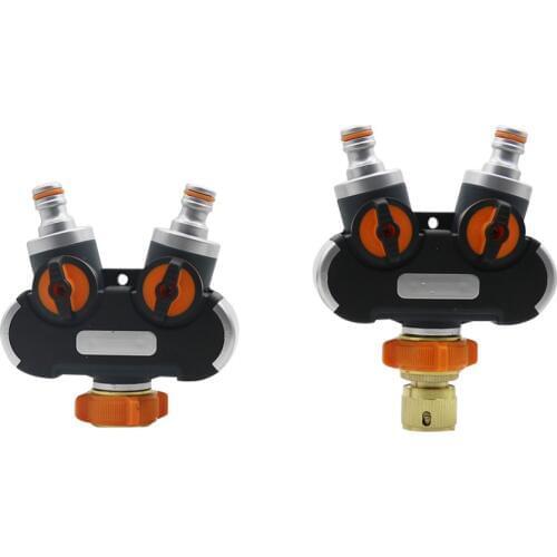 Durable 2-ways water splitters valve Garden Irrigation Connectors Agriculture tools Outdoor water control valve 1 Pc