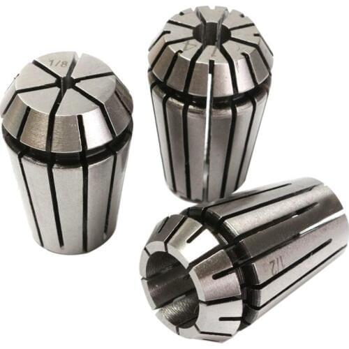 SHGO HOT-3pcs ER20 Spring Collet Chuck Lathe Milling CNC Engraving Holder 1/8 inch 1/4 inch 1/2 inch
