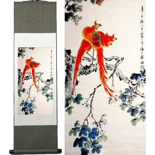 Birds Painting Home Office Decoration Chinese scroll painting birds painting birds on the tree paintingPrinted painting