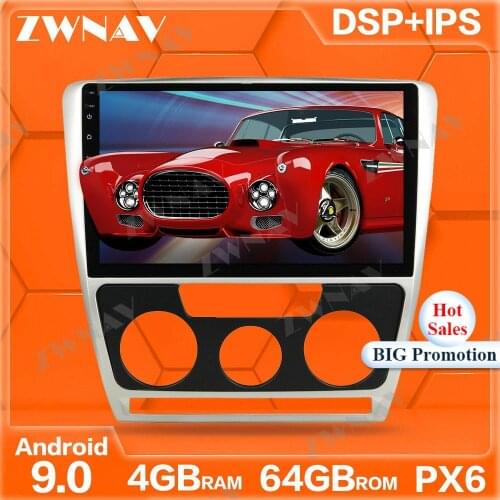 PX6 4GB+64GB Android 10.0 Car Multimedia Player For SKODA octiva 2007-2009 GPS Navi Radio navi stereo IPS Touch screen head unit