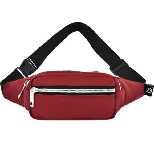 Adults Solid Color Casual Style Waist Bag Waterproof Multipurpose Unisex Simple and Stylish Shoulder Bag Waist Pack