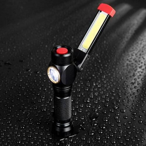 LED Working Light Waterproof Magnet Camping Torch Lamp 180° Rotate Car Repair Light Outdoor Emergency Lantern USB Charge