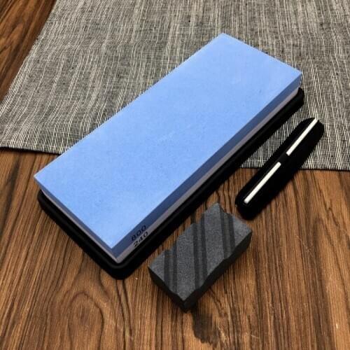 Sharpening stone Kitchen knife sharpener correction stone honing stones White alundum angle guide whetstone Double-side