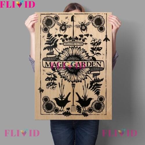 Magic Garden Witchcraft Knowledge Nordic Poster Witch Soup Wall Pictures For Living Room Wall Art Canvas Painting Unframed