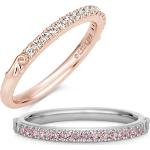 Anime Cardcaptor Sakura 925 Sterling Silver Engagement Rings For Women Men Luxury Jewelry Wedding Ring Set For Couple Lovers