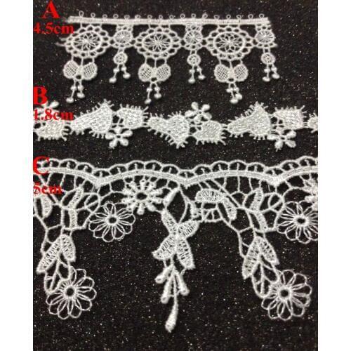 1.8cm-5cm high quality exquisite water soluble embroidery lace trimming, XERY140422F