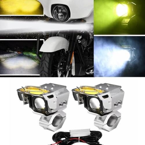 1 Pair Universal Motorcycle Fog light Assembly For BMW R1200GS ADV F800GS R1250GS K1600 LED Auxiliary Driving Passing Fog Lamp