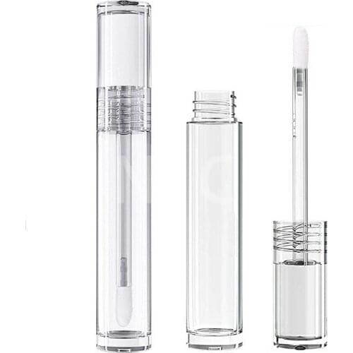 1 pcs 5ml Empty Lip Gloss Tube Clear Lip Balm Bottle Refillable Eyelash Growth Liquid Cosmetic Containers Lipstick Container