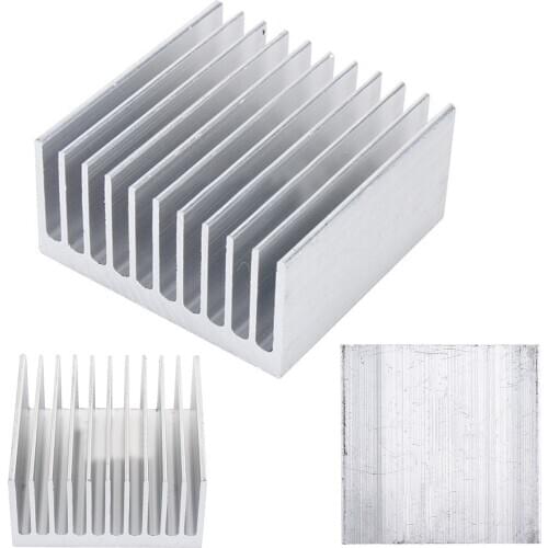 1 Piece White 11 Tooth 40*40*20mm Aluminium Radiator Heatsink Heat Sink