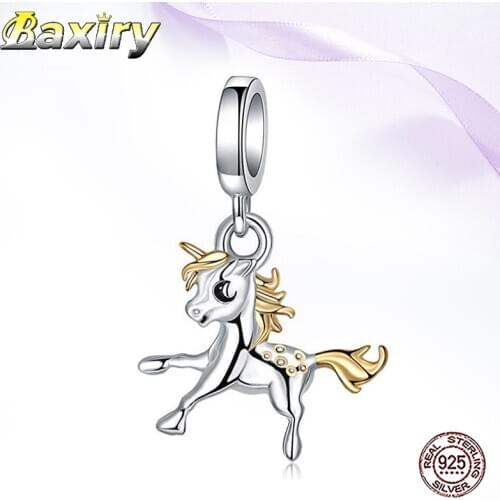 100% 925 Sterling Silver Beads Pendant Fit Charms Silver 925 Original 2020 New Charm Bracelets For Women DIY Jewelry Making