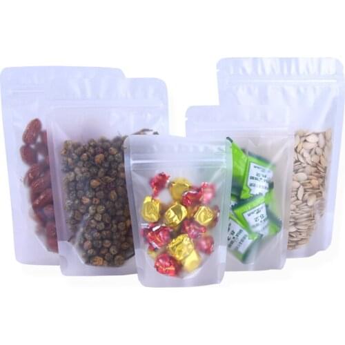100pcs/lot frosted ziplock bags plastic zipper bag , Matte Transparent Packaging Bags free shipping