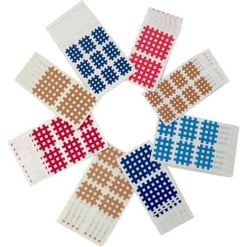 15sheets Cross Physiotherapy Muscle Patch Pain Relief Sports Therapy Accessories Elastic Cross Stickers Kinesiology Tape