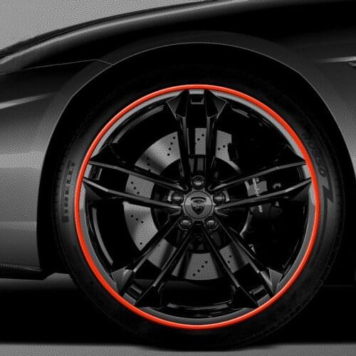 8 M Car Vehicle Color Wheel Rims Protectors Decor Strip Auto Tire Rims Rubber Strip Protection Anti-scratch Decoration