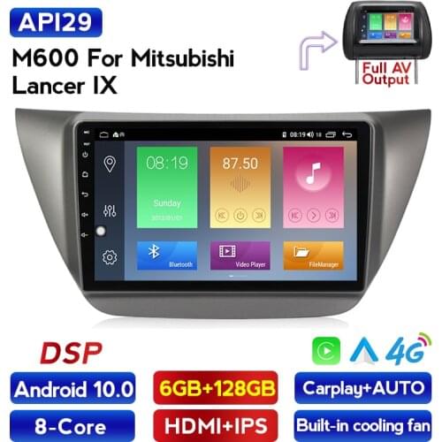 Android 10.0 IPS DSP 2DIN Car Radio Stereo GPS Navi Head Unit Player For Mitsubishi Lancer IX 2006-2010 Support Carplay WIFI RDS