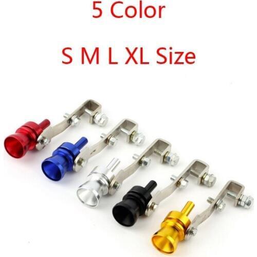 Vehicle Car Turbo Sound Whistle Muffler Exhaust Pipe Silencer Blow off Vale BOV Simulator Whistler XL/L/M/S