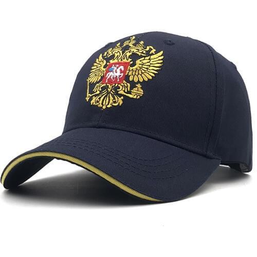 New Unisex 100% Cotton Outdoor Baseball Cap Russian Emblem Embroidery Snapback Fashion Sports Hats For Men & Women Patriot Cap