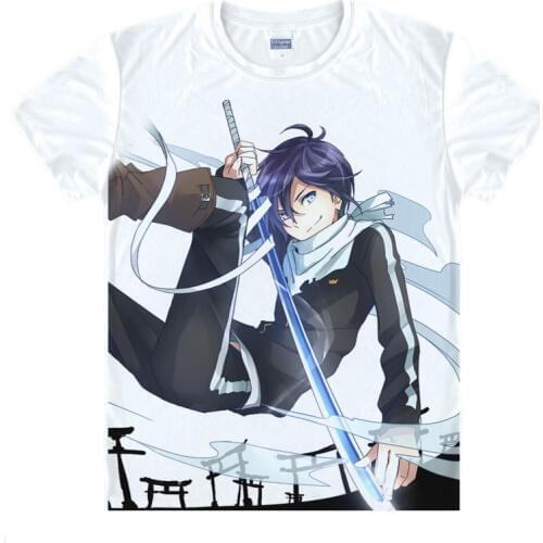 Noragami T-Shirt Yato Shirt Cute Womens T-Shirts Anime clothes cute kawaii cool sexy beach t-shirts Japan Anime cute clothes A