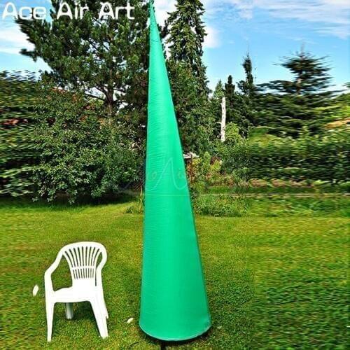 Beautiful glowing inflatable stage decorations,straight pillars inflatable cone with led lights for party and Events