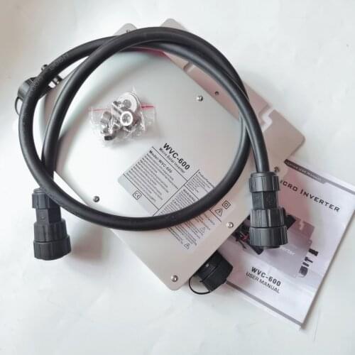 Hot sales!!!WVC-600W Solar Micro Grid on Inverter Input DC22V-50V to AC180-260V,50HZ Waterproof Solar Inverter with IP65