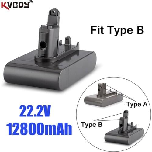 22.2V 12800mAh ( Only Fit Type B ) Li-ion Vacuum Battery for Dyson DC35, DC45 DC31, DC34, DC44, DC31 Animal, DC35 Animal &12.8Ah