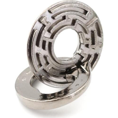 Metal IQ Mind Brain Teaser Unlocked Maze Puzzle Labyrinth Educational Toy Gift Game For Children Kids