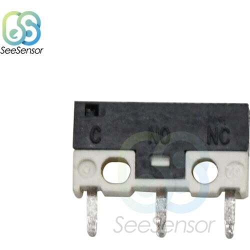20PCS 12.8x5.8x6.5mm Mini Micro Switch NC-NO-C 3 Pins Stroke Limit Switch Push Button Switch