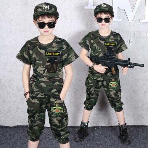 4-14 Years Summer Boy Clothing Set 2021 New Fashion Casual Active T-shirt+ Pant Kid Children Boy Teenager Clothing