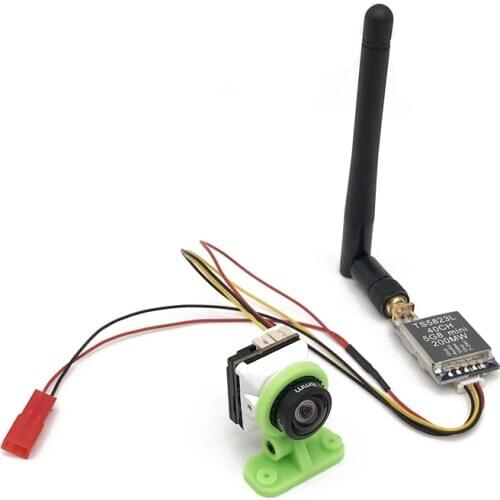 Easy to use 5.8G TS5823L/TS5828L 200mW/600mW transmitter and White Snake 1500TVL 1.8mm/2.1mm Lens FPV Racing HDR Camera for RC