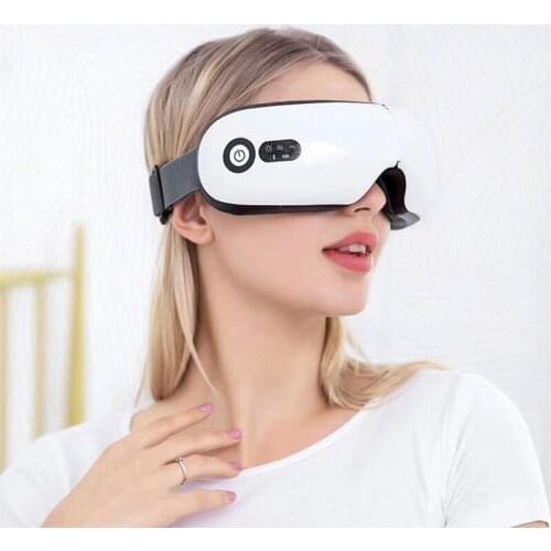 6D Vibration Eye Massager Electric Smart Eye Care Device Heating Vibration Eye Massage Music Relieve Eye Fatigue & Improve Sleep