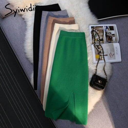 Syiwidii Knitted Pencil Skirts