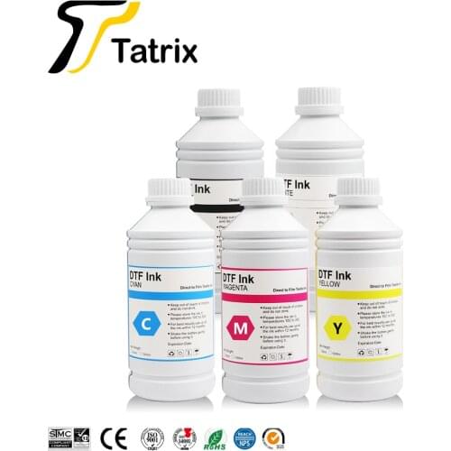 Tatrix 500ML DTF INK 5 color available For Direct printer film heat transfer for PET Film hot melt powder transfer film