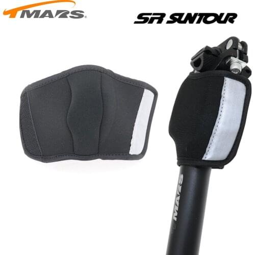 Generic Seatpost protective Cover Reflective Finger for Suntour NCX Tmars Suspension Seatpost Black Protective Case Seat post