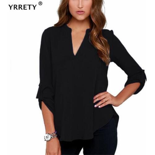 Черно-белые блузки YRRETY China At AliExpress