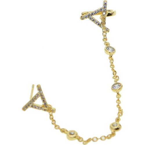 2019 Top quality delicate pave sparking shiny tiny triangle cz long chain earrings for women girls geometry fashion jewelry gift