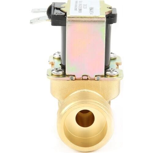 1 Pcs Brass Electric Water Valve DN20 G3/4 Normal Pilot-operated Water Inlet DC 12V Solenoid Valve New Arrival