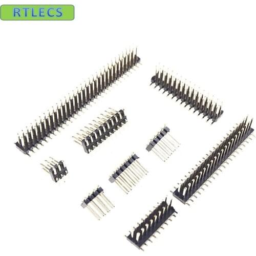 1000 pcs 0.050 in 1.27 mm Male PCB Pin Header Dual row Straight SMT 2x3P 6 8 10 12 14 16 18 20 24 26 30 34 40 50 60 80 Pin