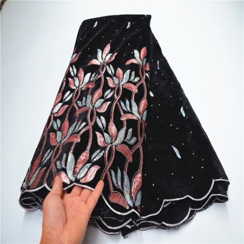 African sequins Lace fabric african tulle lace high quality nigerian lace for wedding dress 5yards for wedding dress FLP-1111