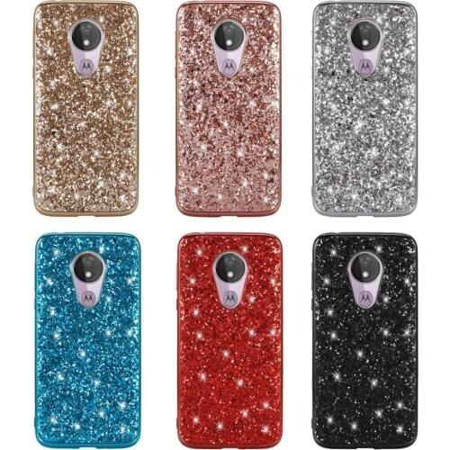 For Motorola G7 Power US Version Case Luxury Hard PC Shining Glitter Slim Protective Back Cover case for moto g7 power shell