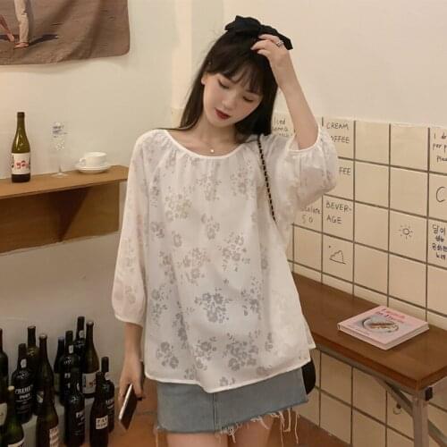 Cheap wholesale 2021 spring summer autumn new fashion casual ladies work women Blouse woman overshirt female OL BAt6712F