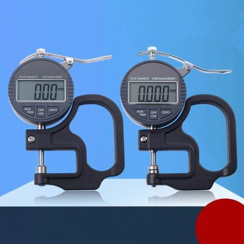 0.001mm Electronic Thickness Gauge 10mm Digital Micrometer Thickness Meter Micrometro Thickness Tester 0-12.7mm 0-25.4mm